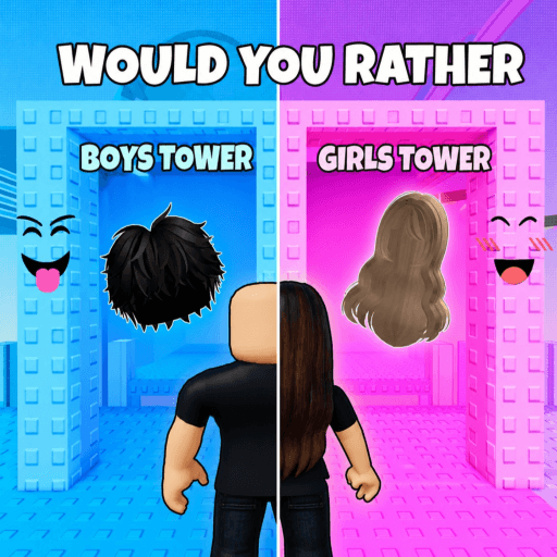 Would You Rather: Boys & Girls Outfit Tower! Roblox thumbnail